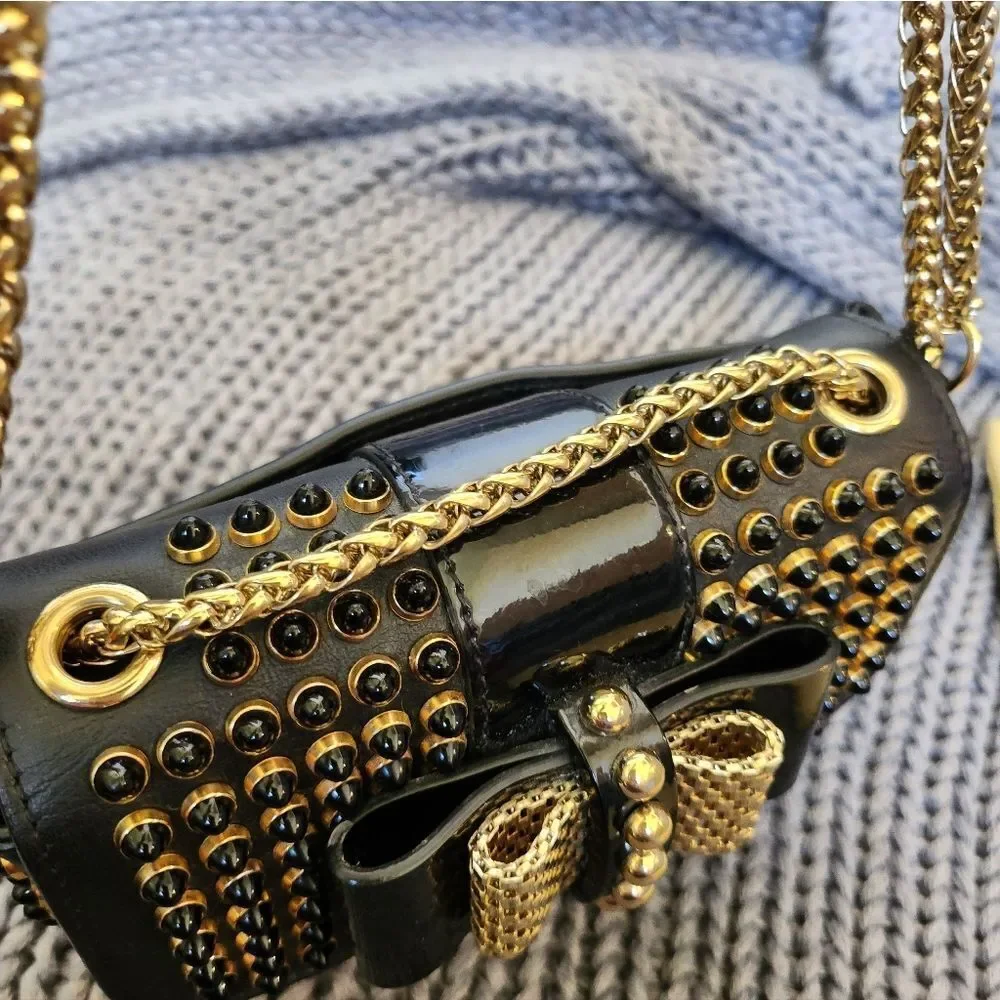 Christian Louboutin Mini Spiked Sweet Charity Crossbody Bag